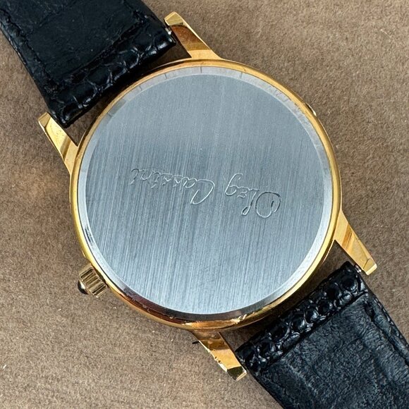 Vintage Ladys Oleg Cassini Moon Phase Watch Gold Tone main image 9